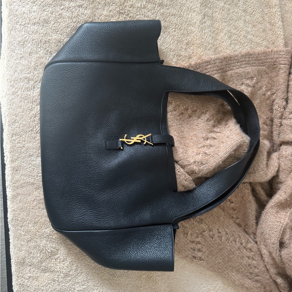 Yves Saint Laurent Black Tote with Gold Logo